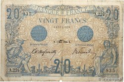 20 Francs BLEU FRANCE 1906 F.10.01