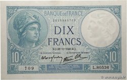 10 Francs MINERVE modifié FRANCE 1940 F.07.22