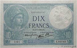 10 Francs MINERVE modifié FRANCE 1941 F.07.27