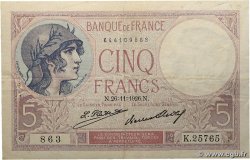 5 Francs FEMME CASQUÉE FRANCE 1926 F.03.10 TTB