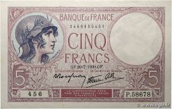 5 Francs FEMME CASQUÉE modifié FRANCE 1939 F.04.02 SUP+