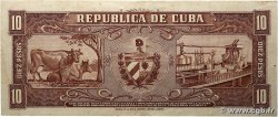 10 Pesos CUBA 1958 P.088b BB