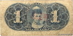 1 Peso CUBA 1896 P.047b MB