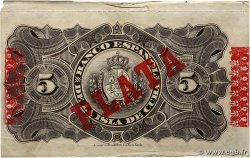 5 Pesos CUBA 1896 P.048b BB
