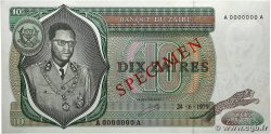 10 Zaïres Spécimen ZAÏRE 1979 P.24s pr.NEUF