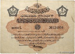 5 Piastres TURCHIA 1916 P.079 MB