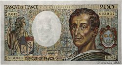 200 Francs MONTESQUIEU FRANCE 1986 F.70.06