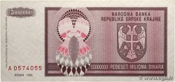 50000000 Dinara CROATIA 1993 P.R14a AU