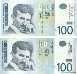 100 Dinara Lot SERBIEN 2006 P.49a