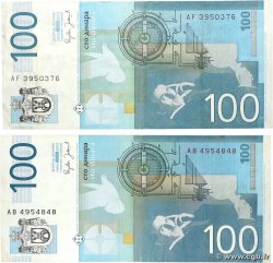 100 Dinara Lot SERBIA 2006 P.49a q.SPL