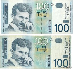 100 Dinara Lot SERBIEN 2004 P.41b