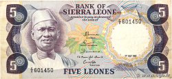 5 Leones SIERRA LEONE 1981 P.07d