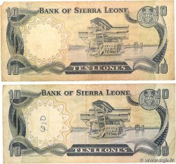 10 Leones Lot SIERRA LEONE 1980 P.08a B