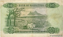 25 Rupees MAURITIUS 1967 P.32b BC