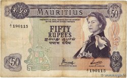 50 Rupees Remplacement MAURITIUS 1967 P.33cr