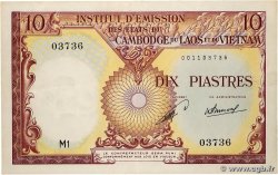 10 Piastres - 10 Dong FRANZÖSISCHE-INDOCHINA 1953 P.107