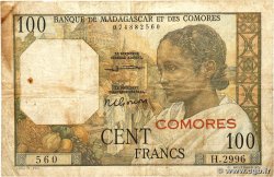 100 Francs KOMOREN 1960 P.03b2 fS