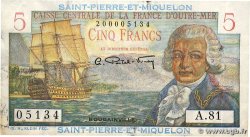 5 Francs Bougainville SAINT PIERRE E MIQUELON 1946 P.22 q.BB