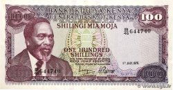 100 Shillings KENIA 1976 P.14c SS