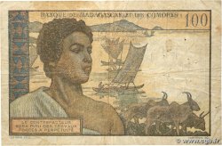 100 Francs - 20 Ariary MADAGASCAR 1961 P.052 B+