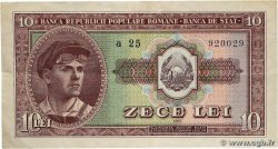 10 Lei Numéro radar ROMANIA 1952 P.088b VF
