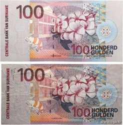 100 Gulden Lot SURINAME 2000 P.149 q.SPL