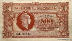 500 Francs MARIANNE fabrication anglaise FRANCE 1945 VF.11.01