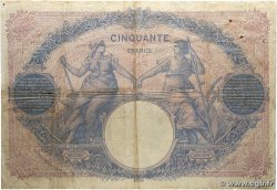 50 Francs BLEU ET ROSE FRANCE 1909 F.14.22 TB