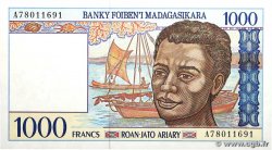 1000 Francs - 200 Ariary MADAGASCAR 1994 P.076b q.FDC