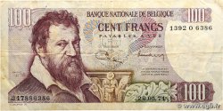 100 Francs BELGIQUE 1971 P.134b