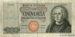 5000 Lire ITALIA 1968 P.098b BC