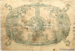 5 Francs Cabasson rouge MARTINIQUE 1922 P.06A TB