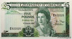 5 Pounds GIBRALTAR 1988 P.21b NEUF