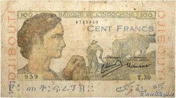 100 Francs DJIBOUTI 1946 P.19A B+
