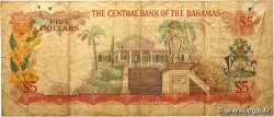 5 Dollars BAHAMAS 1974 P.37b B+