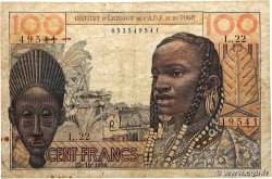 100 Francs FRENCH WEST AFRICA 1956 P.46 BC