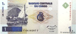 1 Franc RÉPUBLIQUE DÉMOCRATIQUE DU CONGO 1997 P.085a NEUF