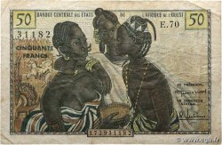 50 Francs WEST AFRICAN STATES 1958 P.001 F