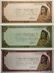 100, 250 et 500 Nouveaux Francs Spécimen FRANCE régionalisme et divers 1959 DOC.Chèque SPL