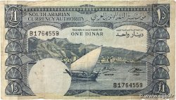 1 Dinar YÉMEN RÉPUBLIQUE DÉMOCRATIQUE 1984 P.07 pr.TB