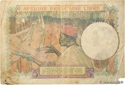 5 Francs type 1941 AFRIQUE ÉQUATORIALE FRANÇAISE 1943 A.114e TB