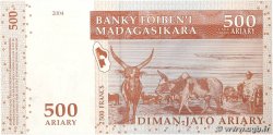 2500 Francs - 500 Ariary MADAGASCAR 2004 P.088a FDC