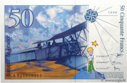 50 Francs SAINT-EXUPÉRY modifié Petit numéro FRANCE  1996 F.73.02A pr.NEUF