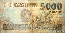 25000 Francs - 5000 Ariary MADAGASCAR 1993 P.074Ab TB