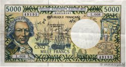 5000 Francs FRENCH PACIFIC TERRITORIES 1997 P.03e BC+