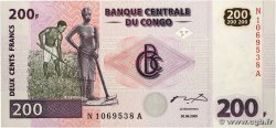 200 Francs CONGO, DEMOCRATIC REPUBLIC 2000 P.095a