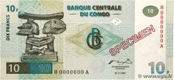 10 Francs CONGO, DEMOCRATIC REPUBLIC 1997 P.087sa