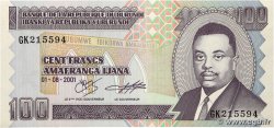 100 Francs BURUNDI 2001 P.37c