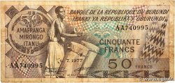50 Francs BURUNDI 1977 P.28a