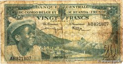 20 Francs BELGIAN CONGO 1957 P.31